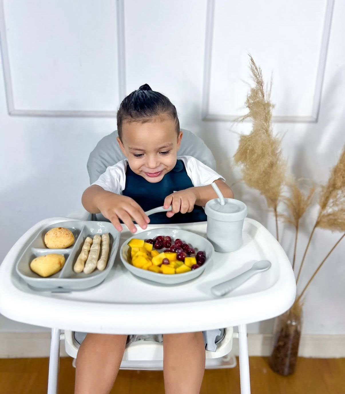 Baby Feeding Spoon Set (Grau)