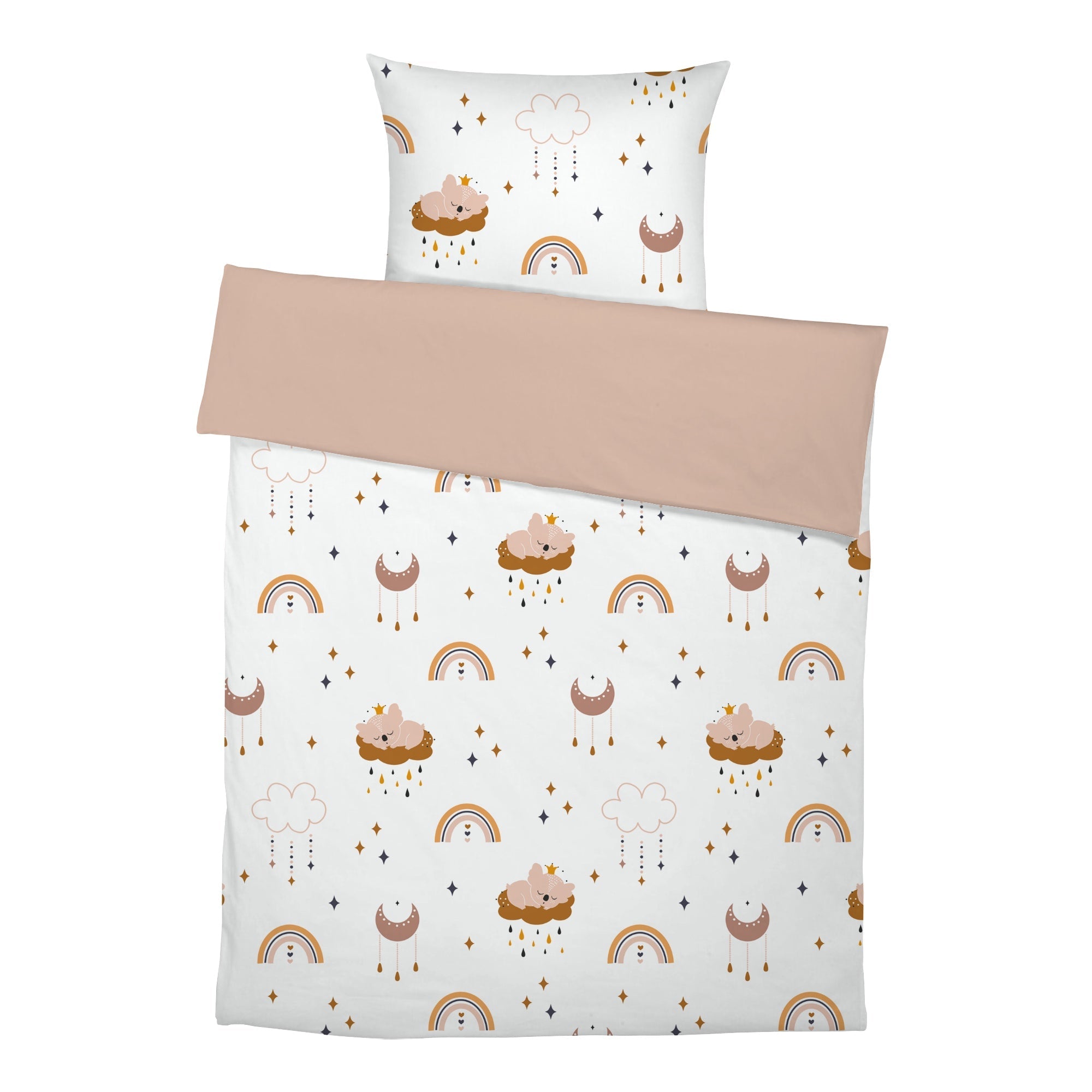 “Regenbogen Koala” Premium Kinderbettwäsche