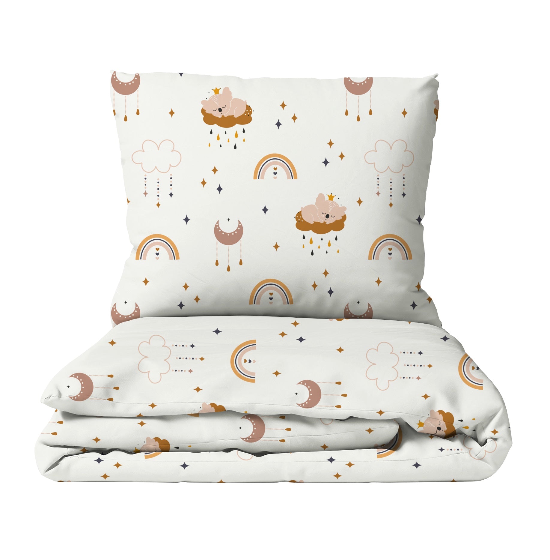 “Regenbogen Koala” Premium Kinderbettwäsche