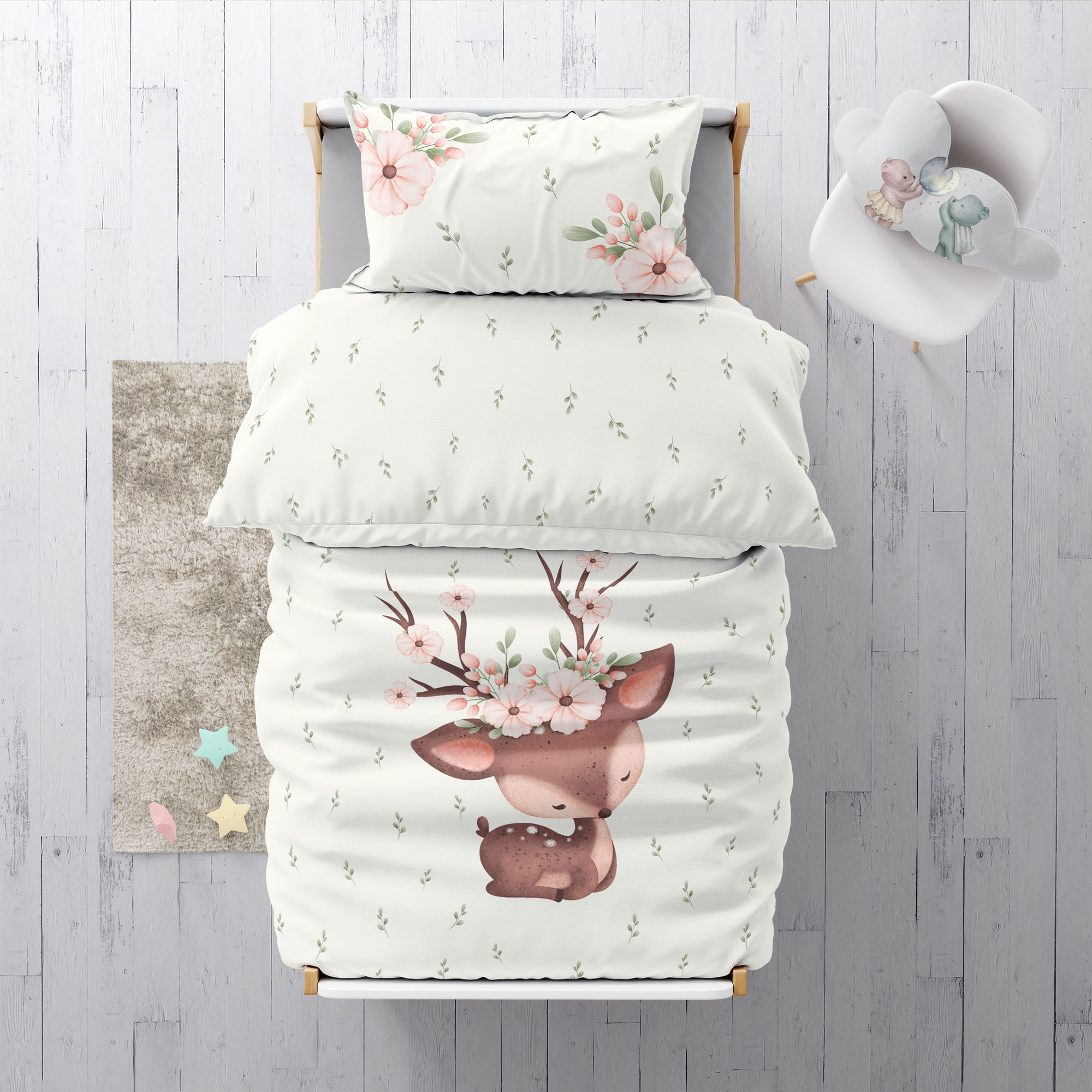 “Reh” Premium Kinderbettwäsche