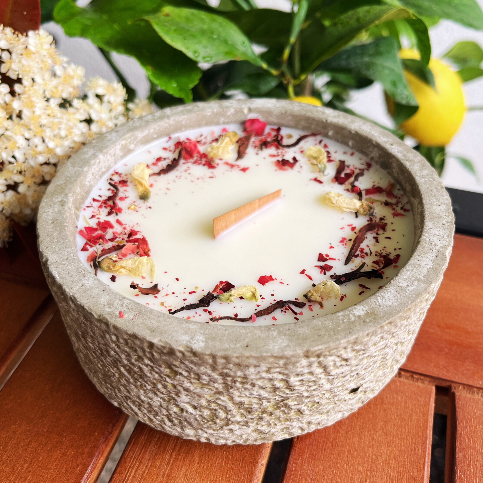 Outdoor Citronella-Betonkerzenset „Grey | Mugge Schreck“