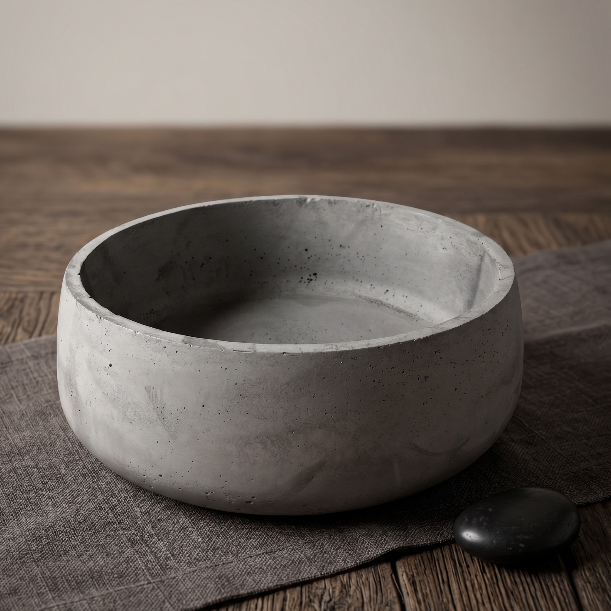 Betonschale "Schwarzwald-Massiv" | Rund & Handgegossen (18cm)