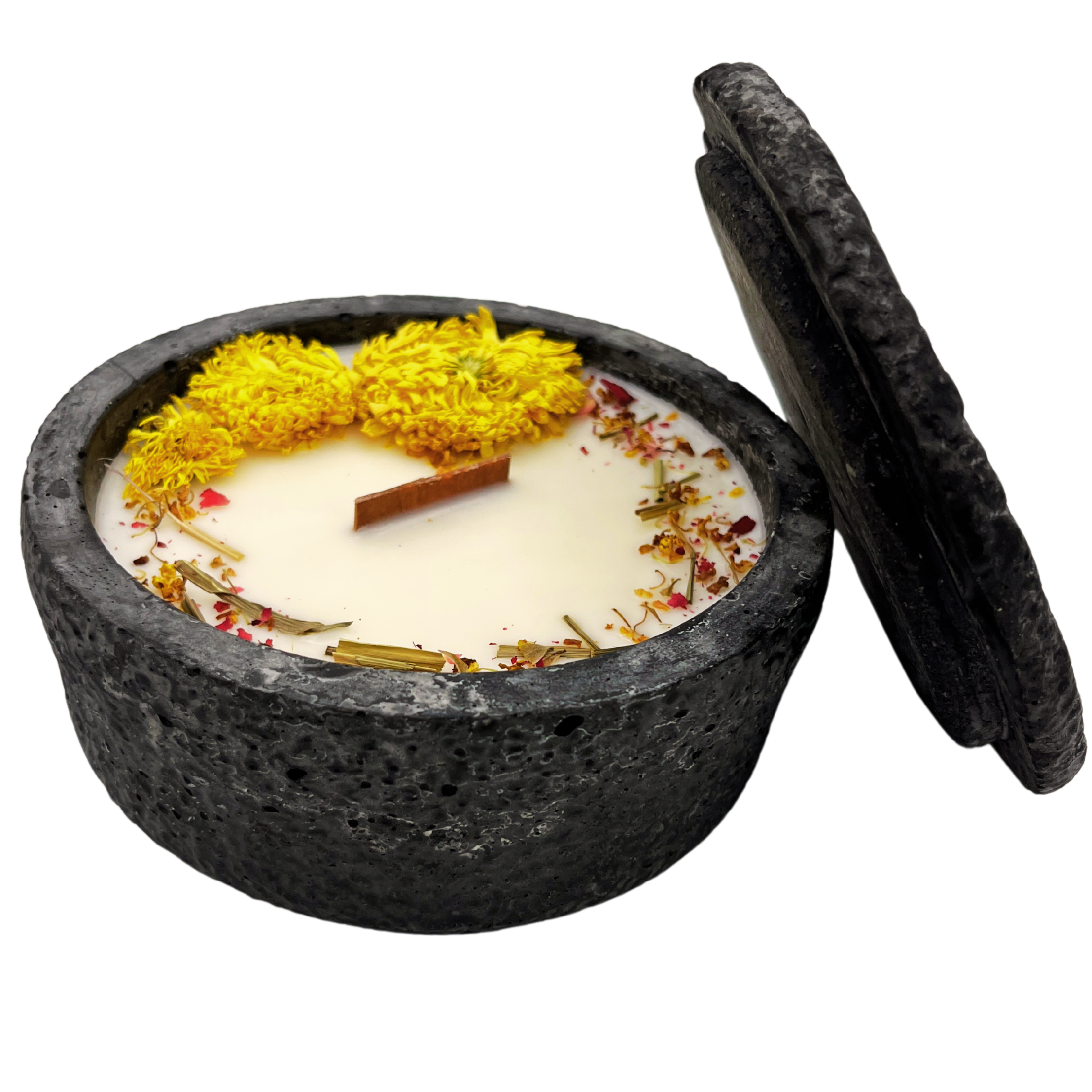 Black Edition Handgemachte Citronella Betonkerze – Nr. 2