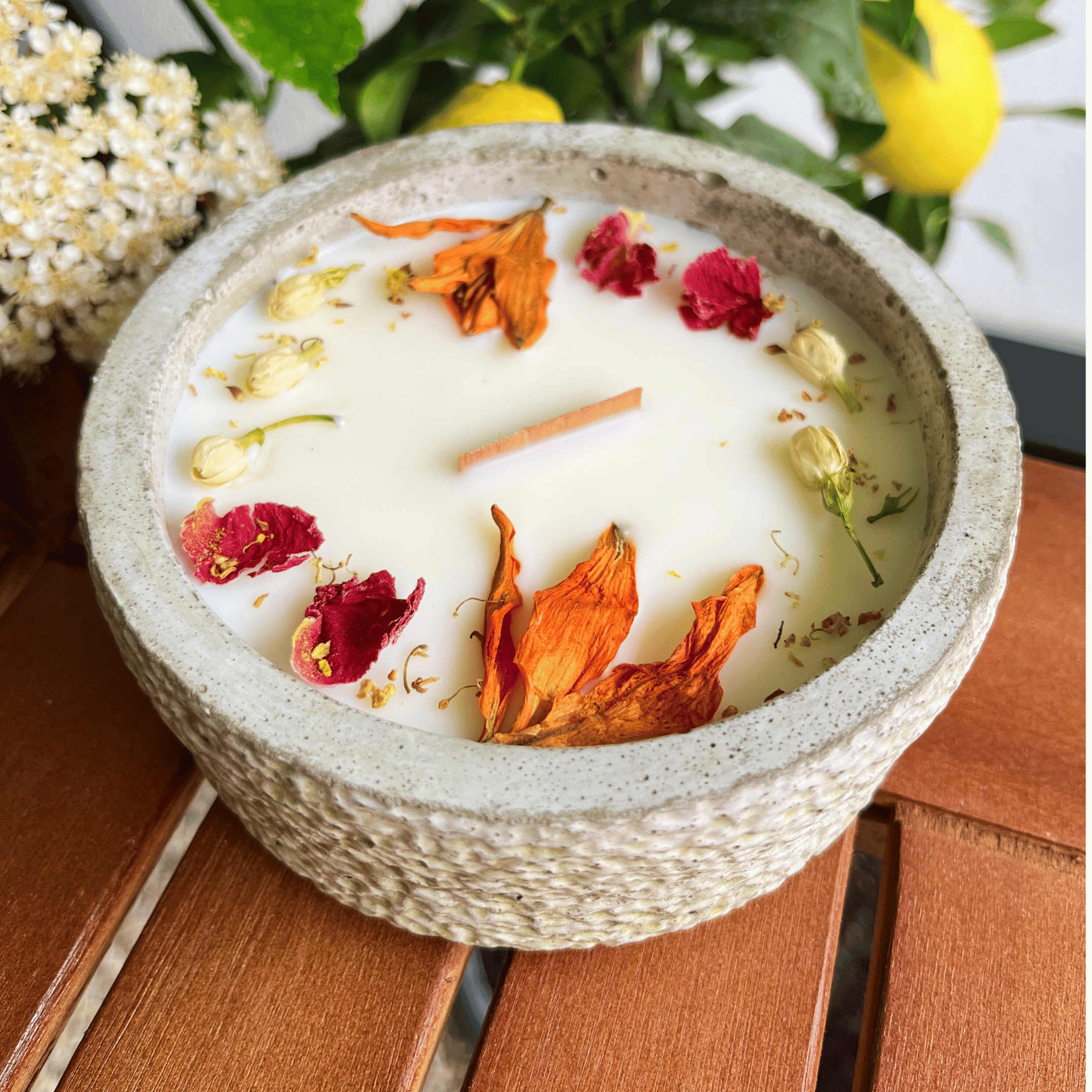 Limitierte Einzelstücke: Outdoor Citronella-Betonkerze – Nr. 4