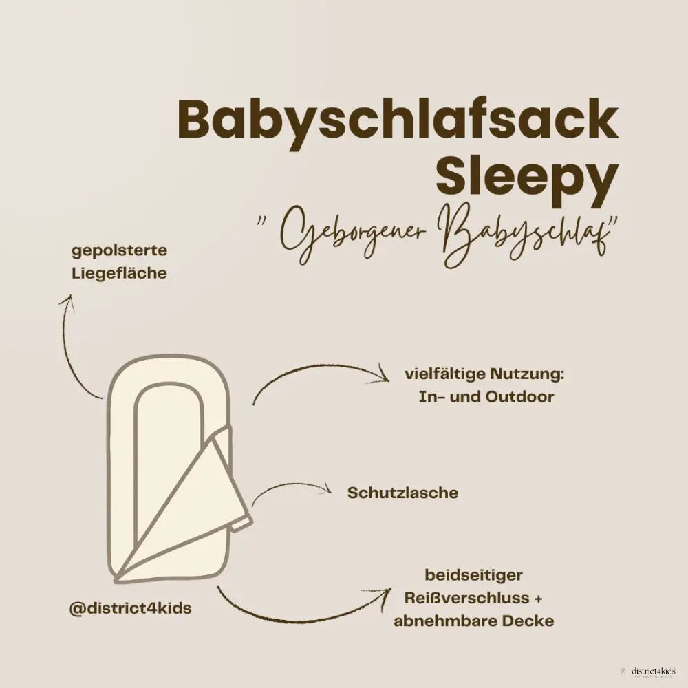 Babyschlafsack Sleepy Leinen – Kuscheliger Ganzjahresschlafsack