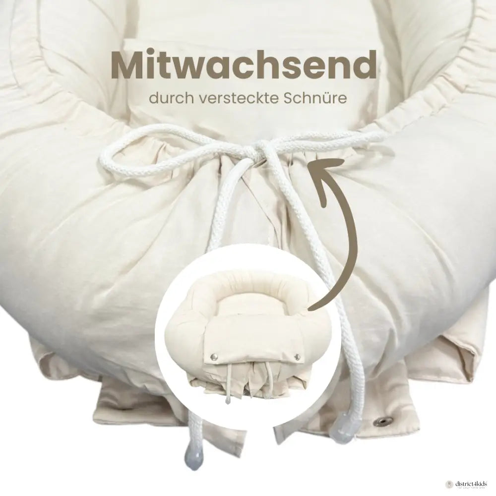 Babynestchen Bio Baumwolle – mitwachsender & nachhaltiger Baby-Kokon