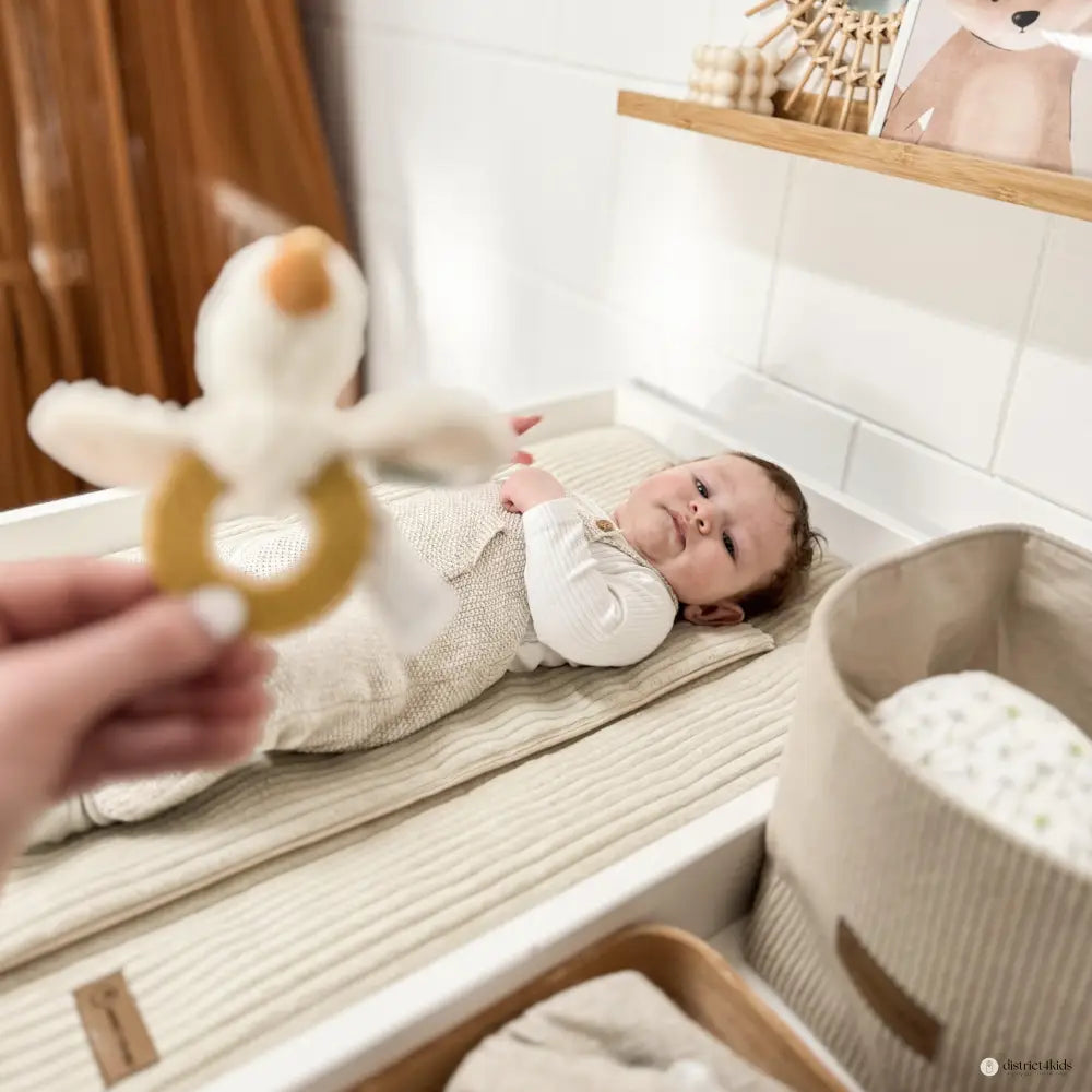 Wickelauflage Cord mit Unterlage – natürlich & kuschelig für dein Baby