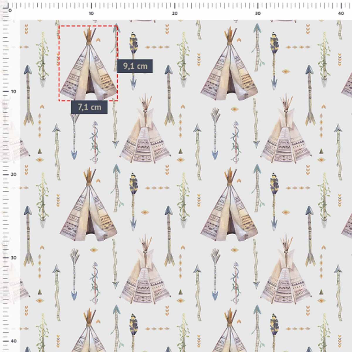 Baumwollstoff Tipi Zelt - Binolu