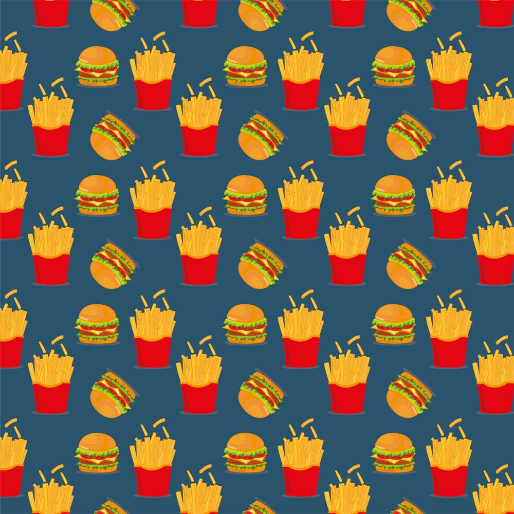 Baumwolljersey Burger Pommes - Binolu