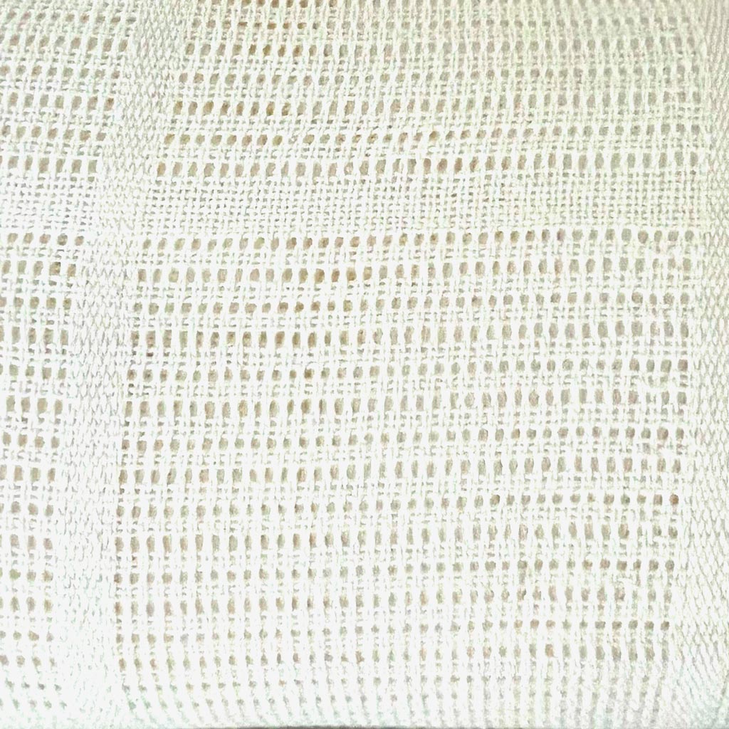 Waffelpiqué Stoff Netz Design uni Vanille