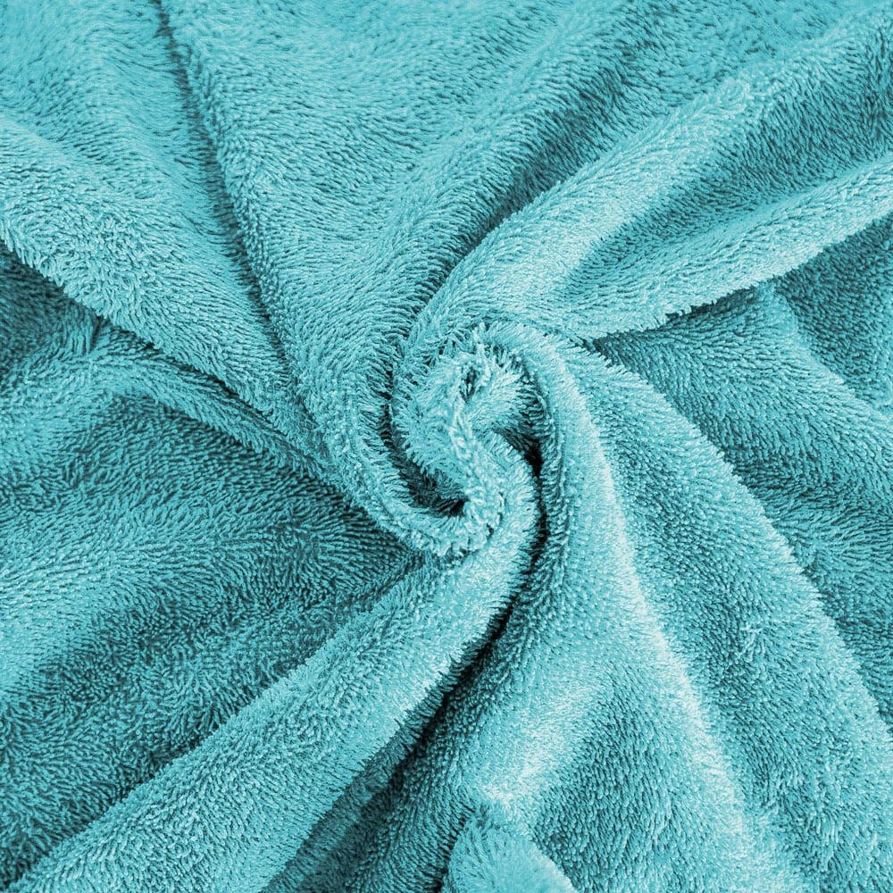 1m Frottee Stoff Baumwolle Aqua - Binolu