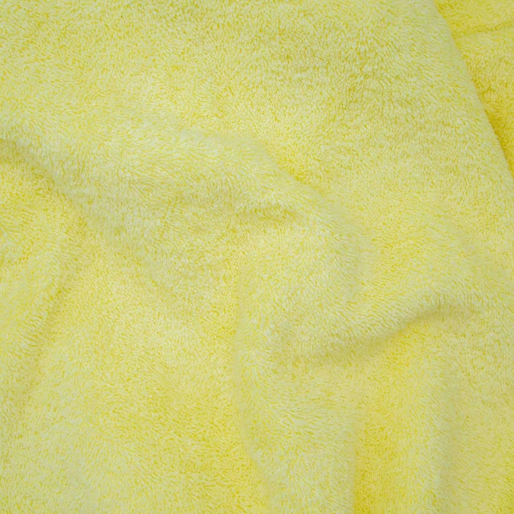 1m Frottee Stoff Baumwolle Gelb - Binolu