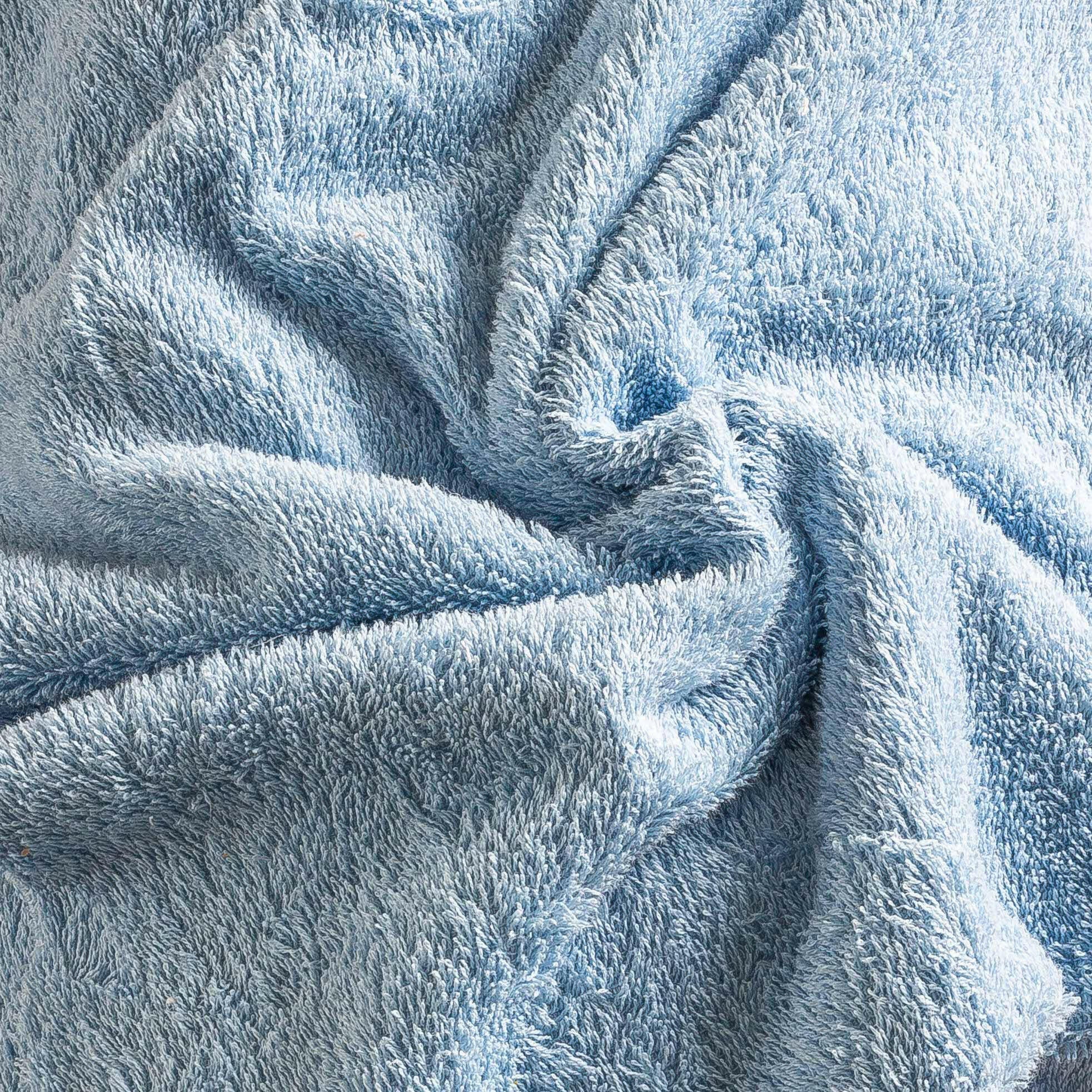 1m Frottee Stoff Baumwolle Hellblau - Binolu