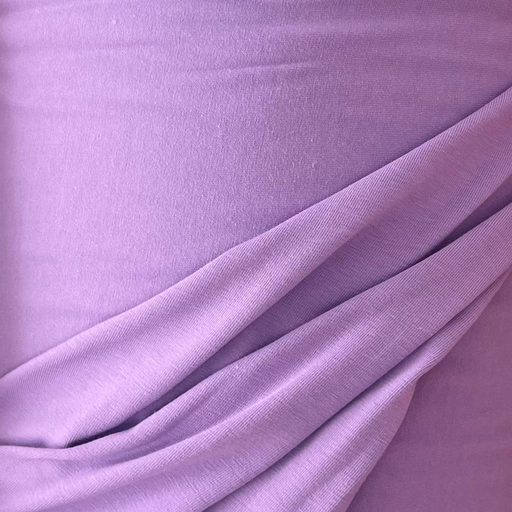 Baumwolljersey Uni Lila