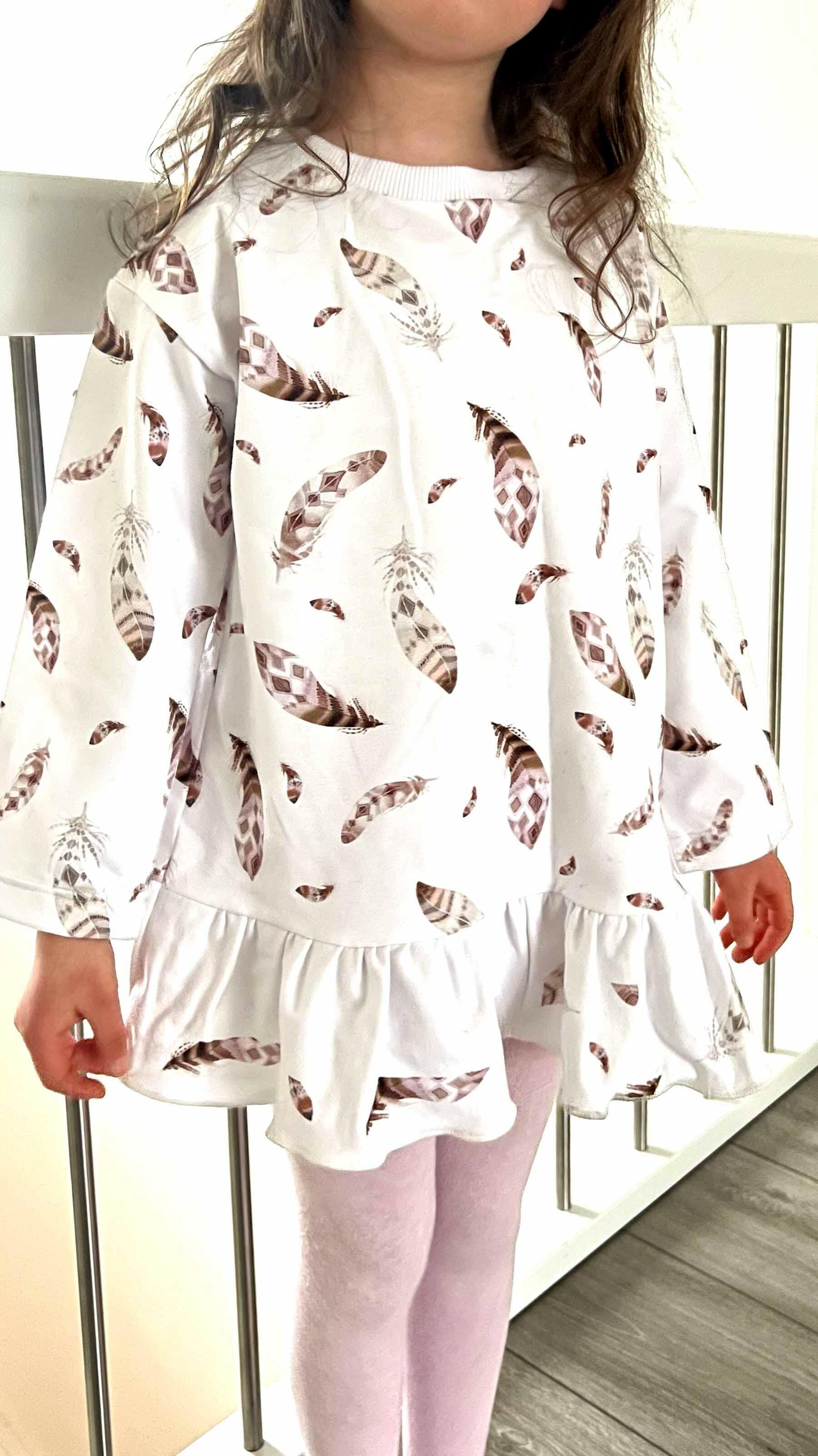 Baumwollstoff Feder - Binolu