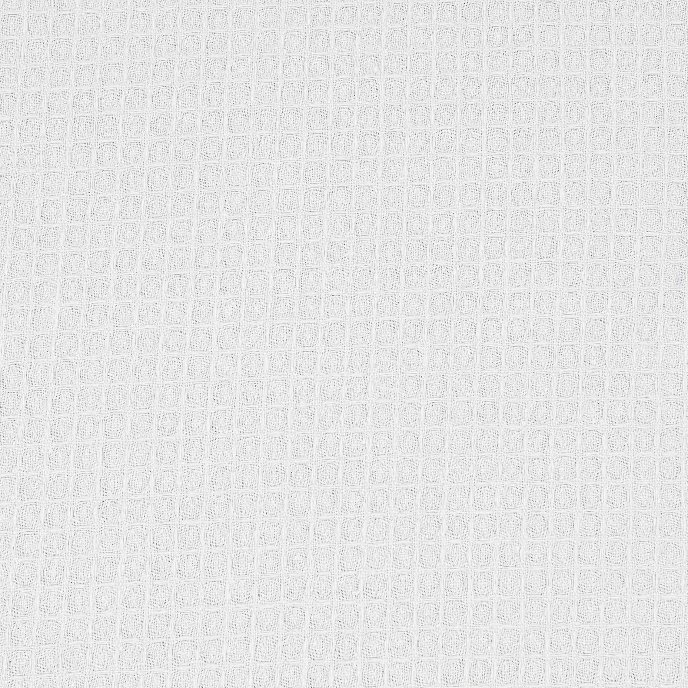Milimina Stoffe 1.0 m Waffelpiqué Stoff Uni Weiß
