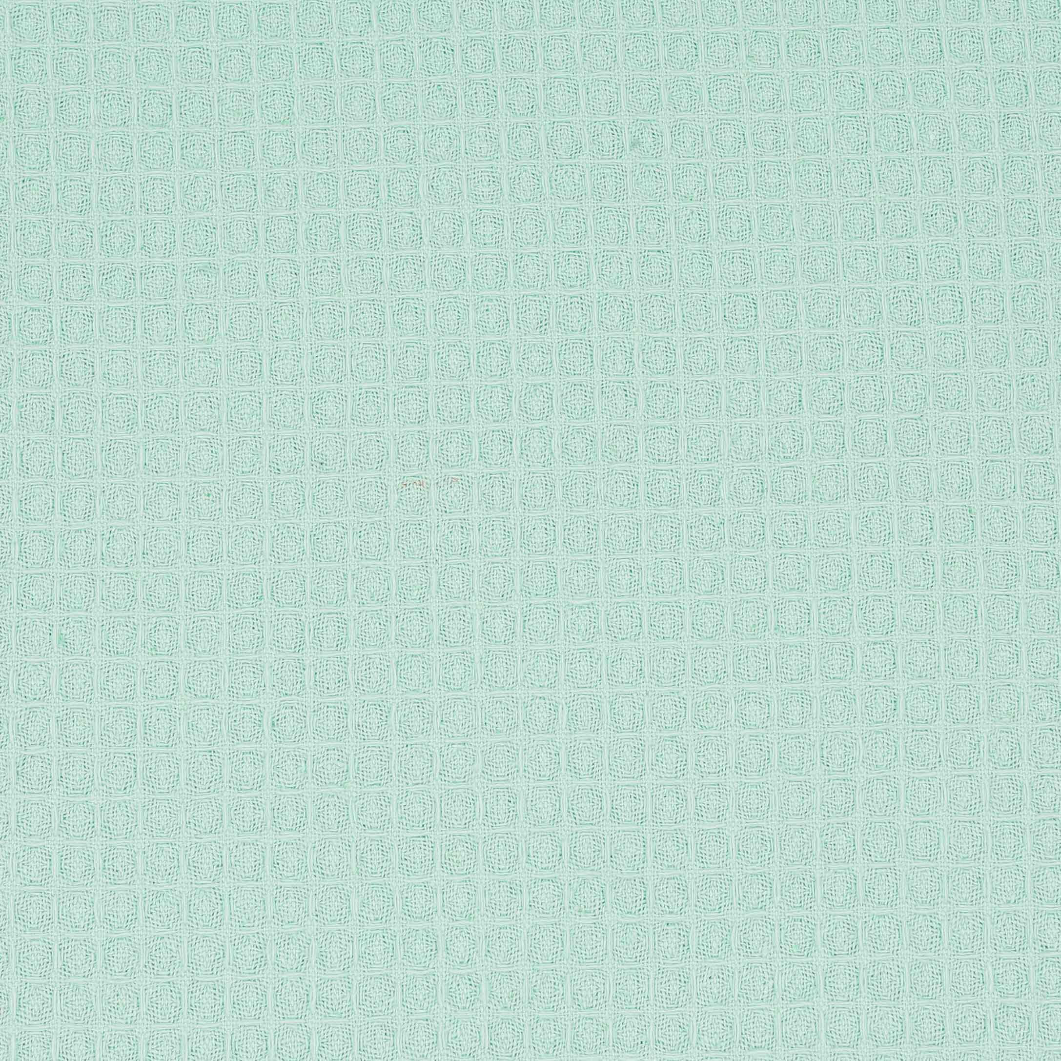 Waffelpiqué Stoff Uni Mint - Binolu