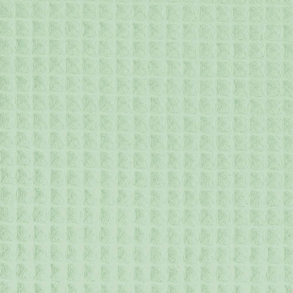Waffelpiqué Stoff Uni Hell Mint