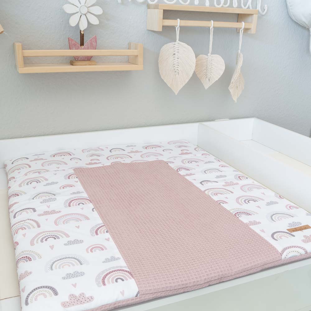 wickelauflage regenobgen rosa von binolu