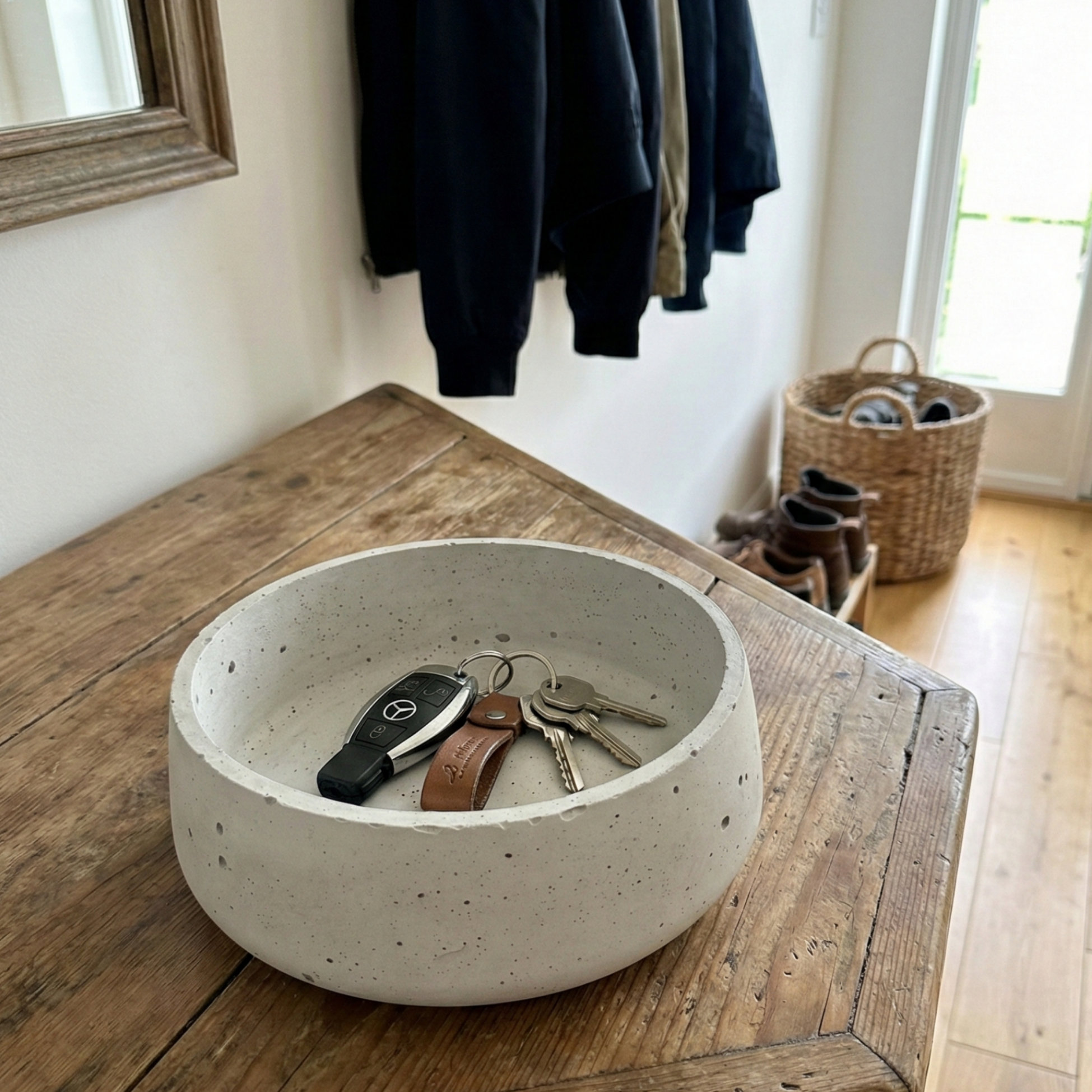 Betonschale "Schwarzwald-Massiv" | Rund & Handgegossen (18cm)