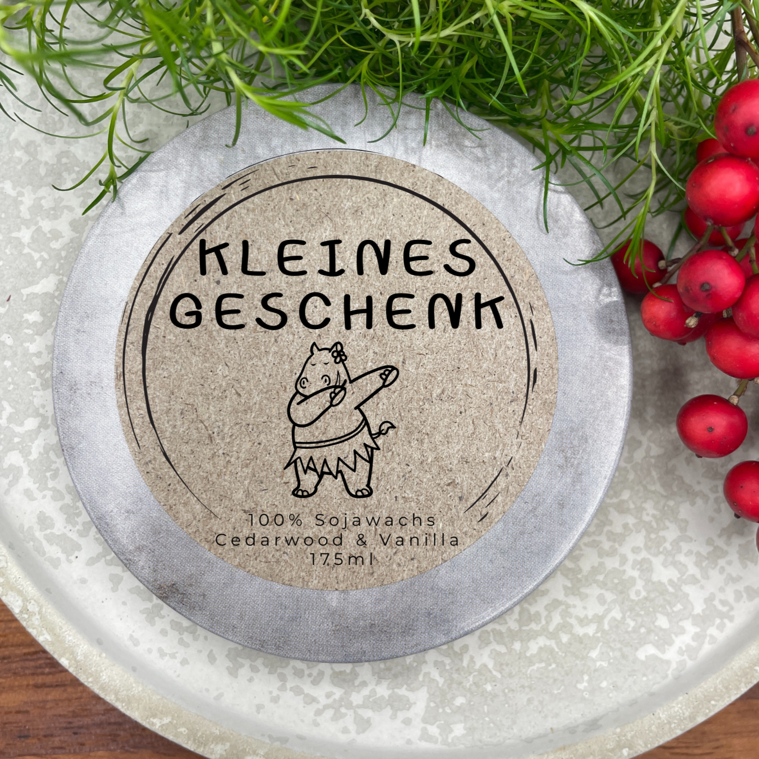Kleines Geschenk | lustiges tanzendes Nilpferd