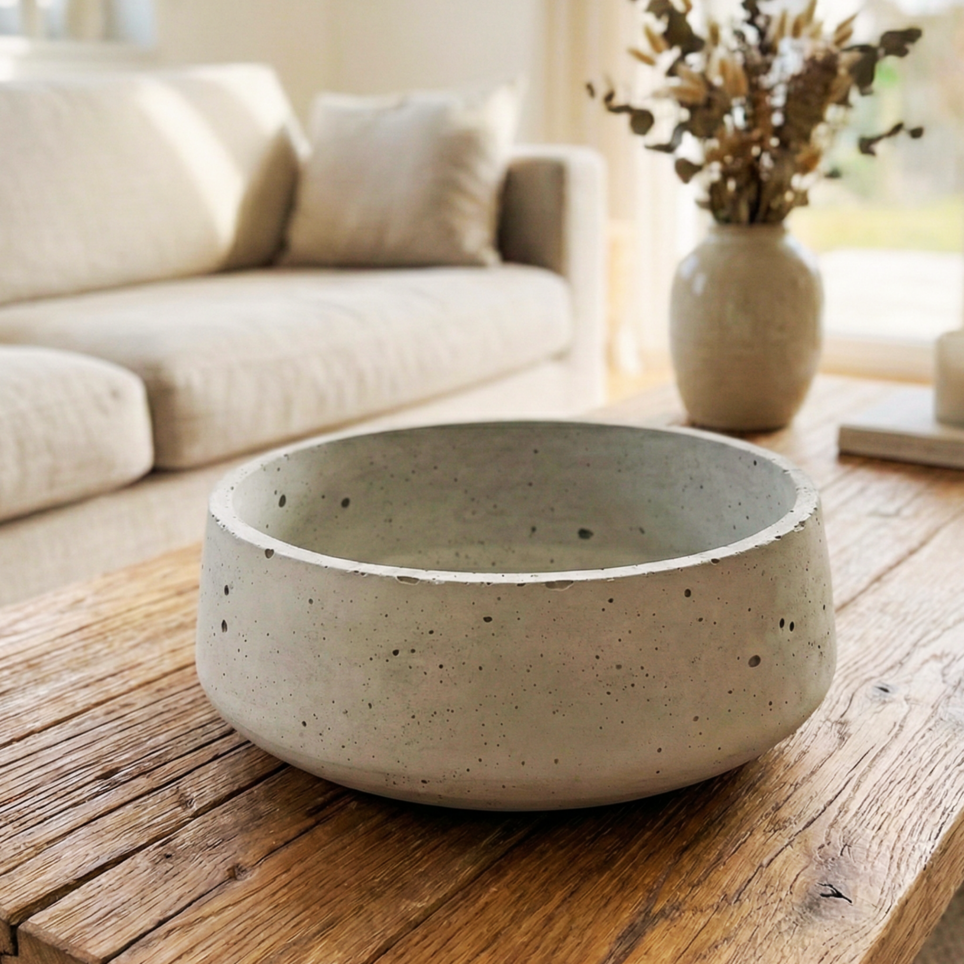 Betonschale "Schwarzwald-Massiv" | Rund & Handgegossen (18cm)