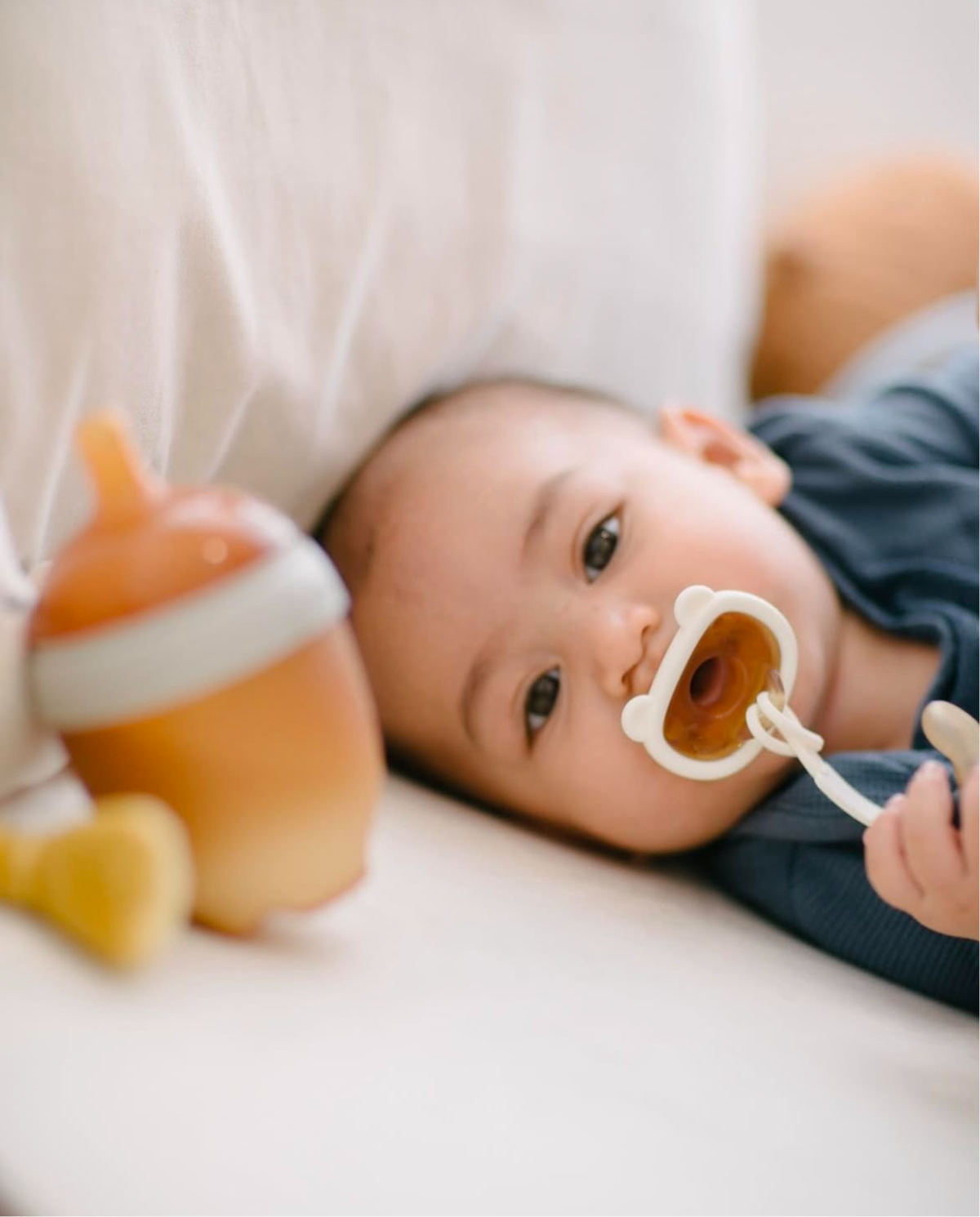 Ultra Wide Neck Baby Bottle 160ml (Grau)