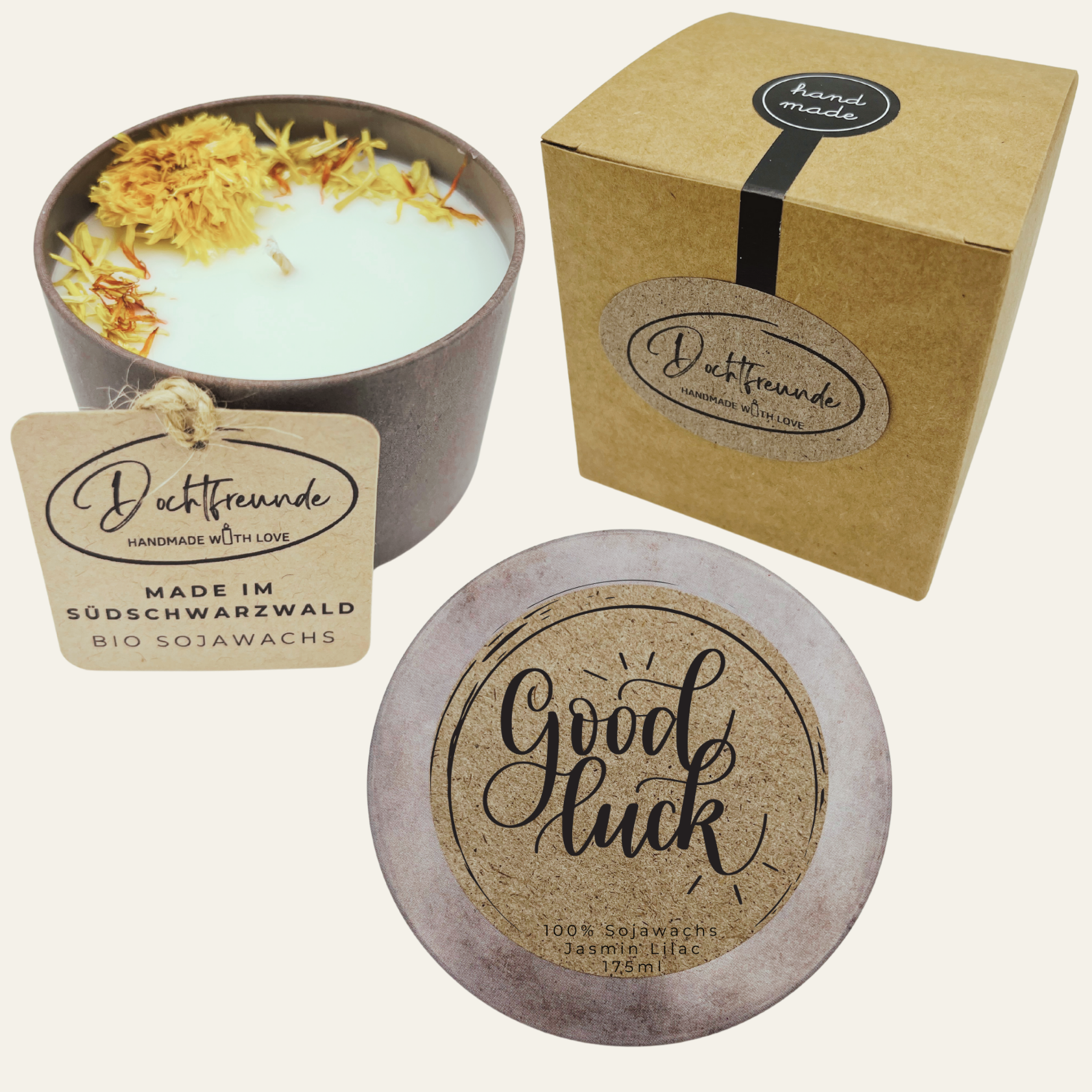 Handgemachte Duftkerze „Good Luck“