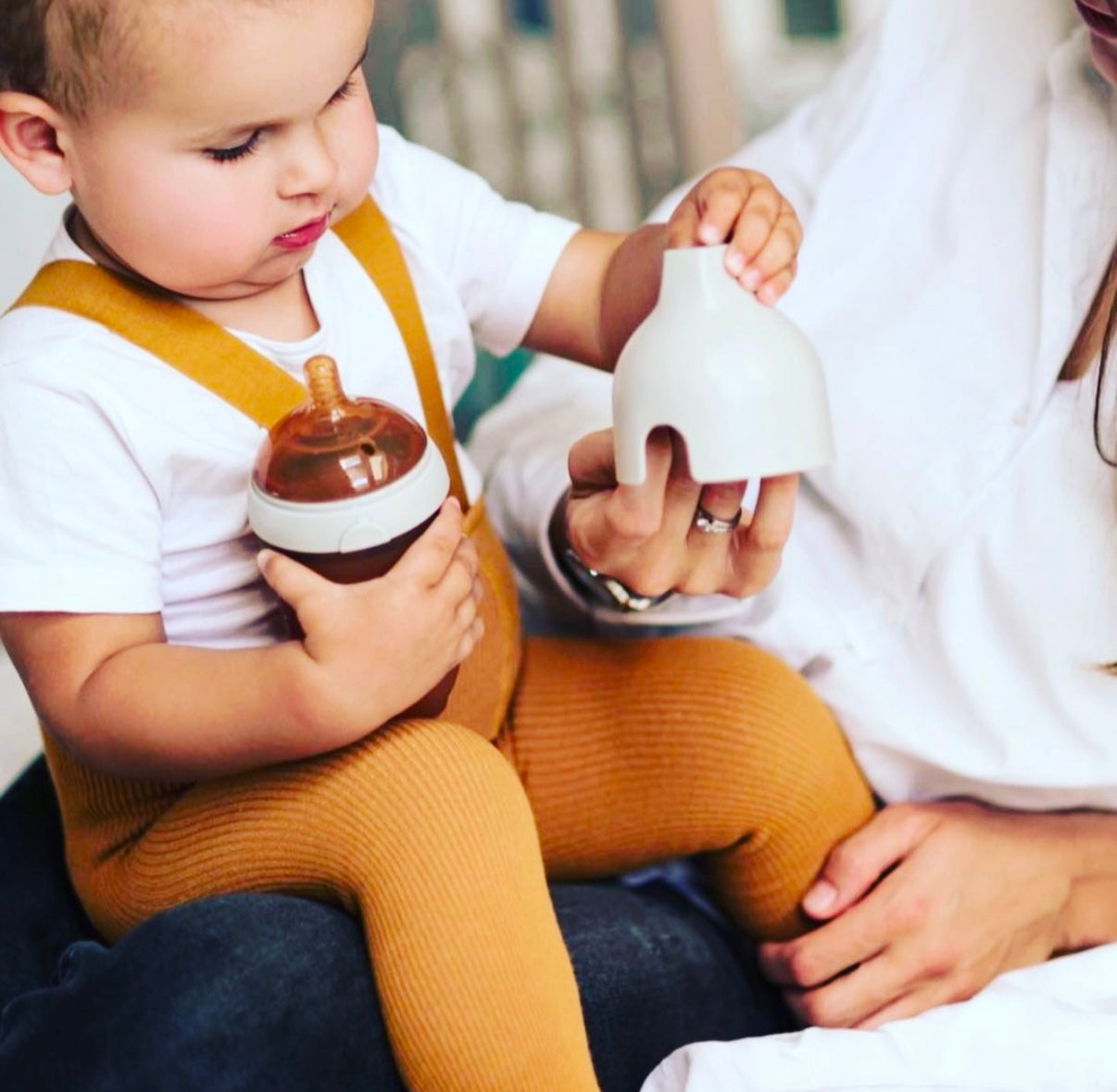 Ultra Wide Neck Baby Bottle 240ml (Grau)