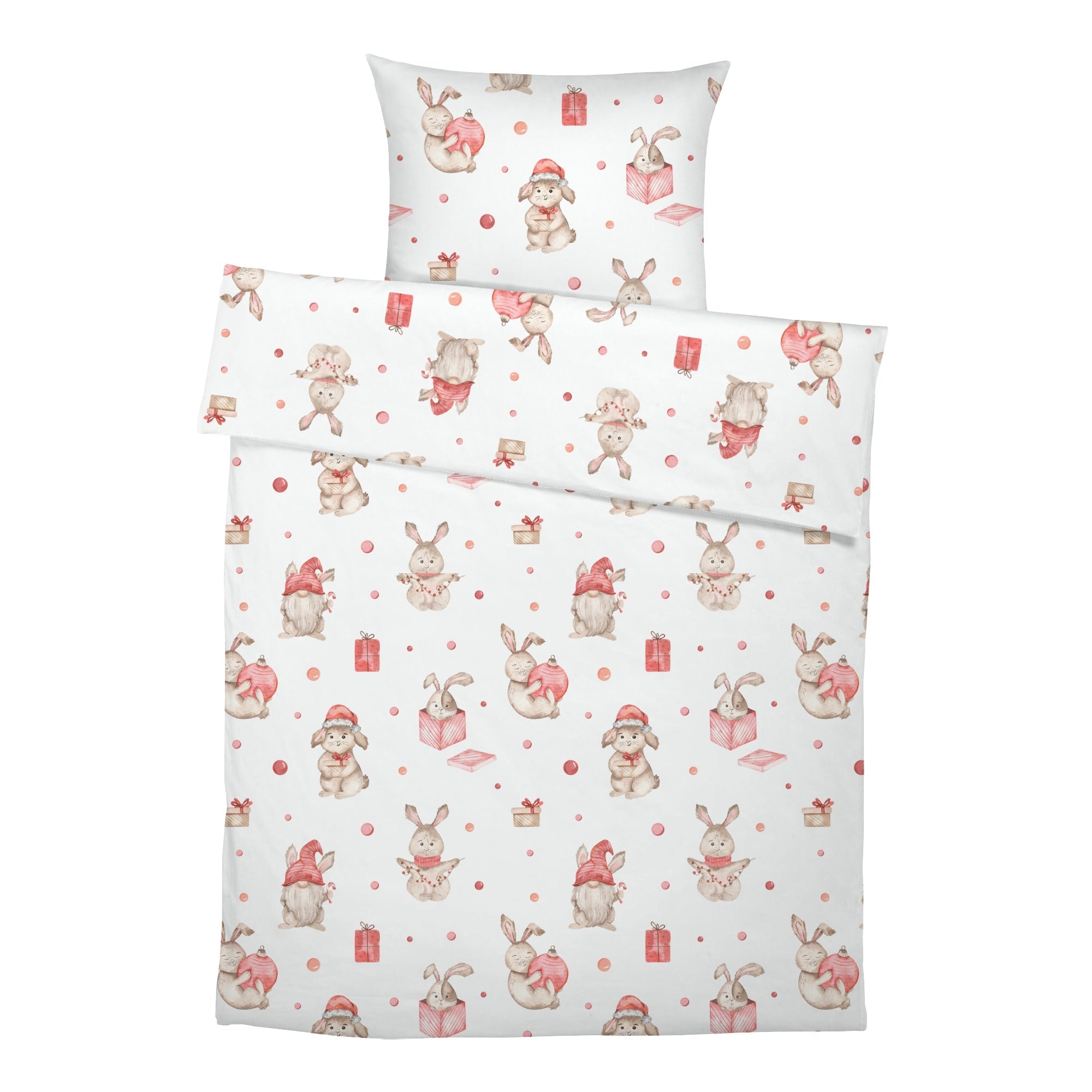 “Weihnachtshasen” Premium Kinderbettwäsche