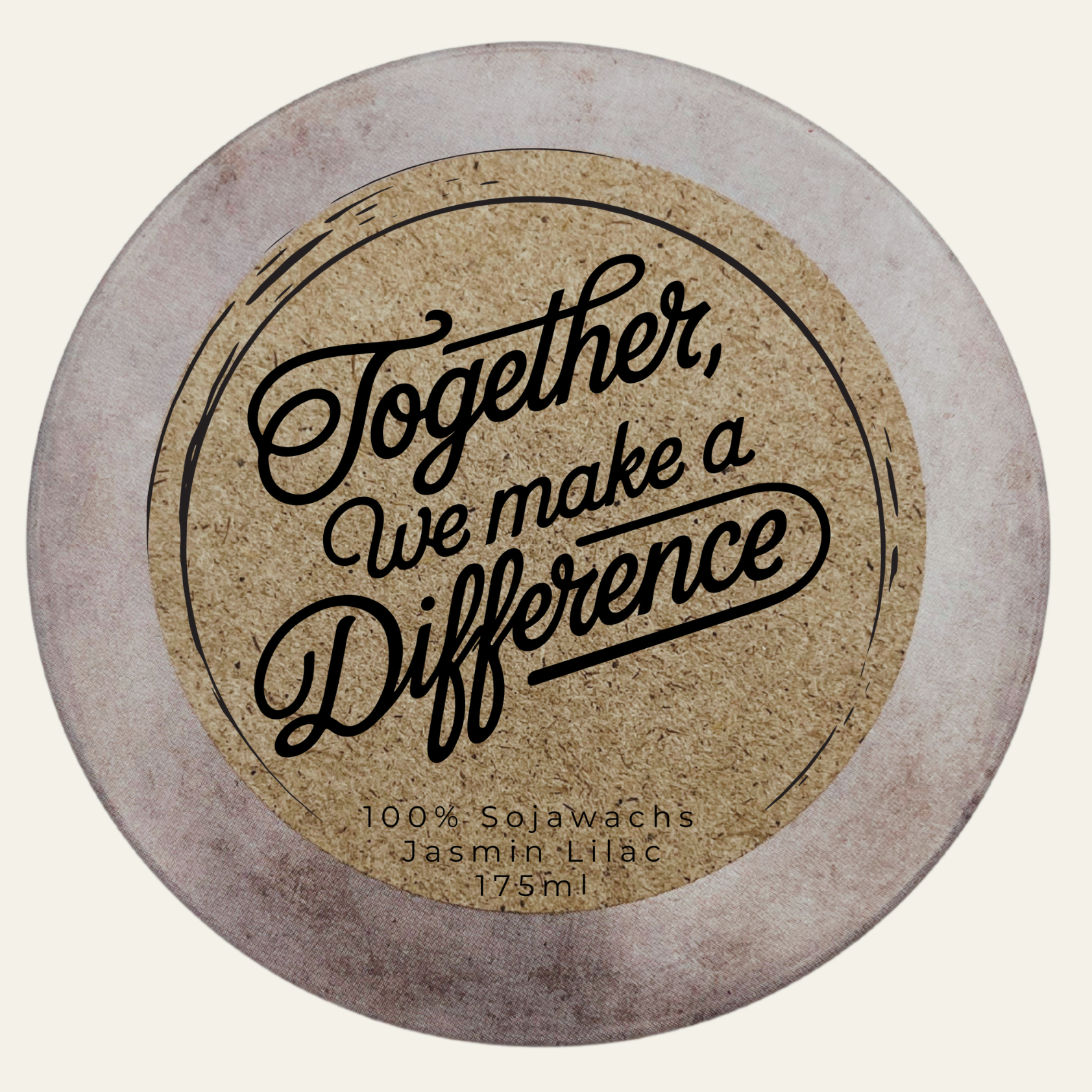 Handgemachte Duftkerze „Together We Make A Difference“