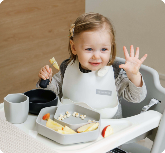 Toddler Feeding Set (Grau)