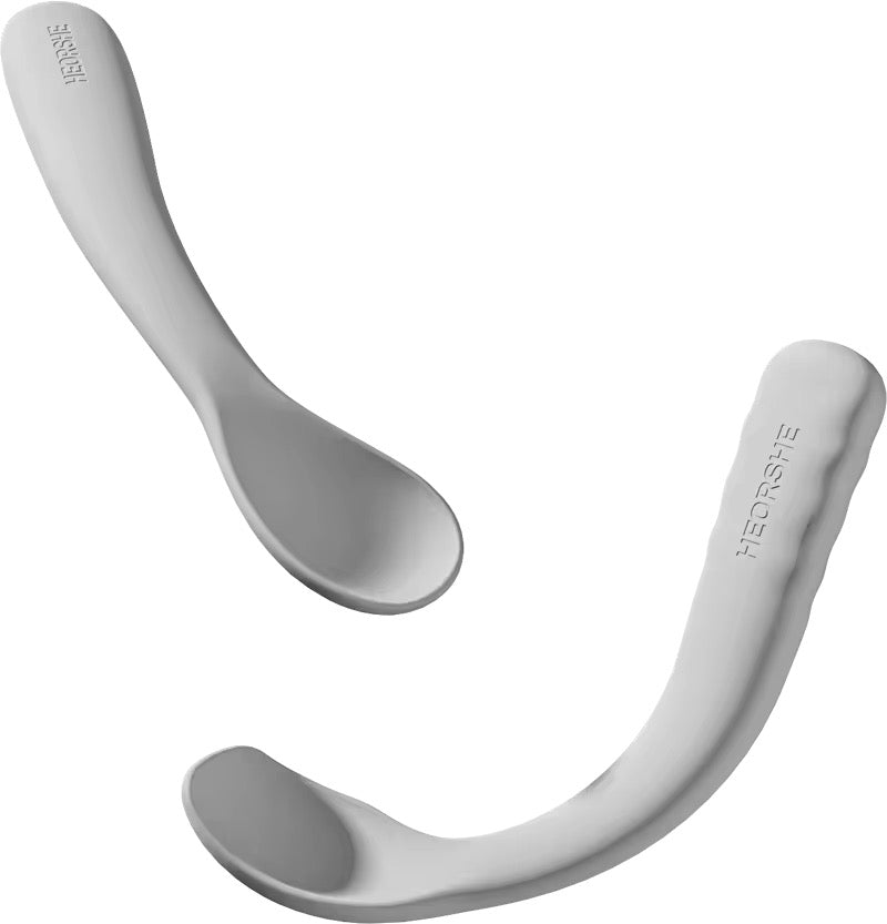 Baby Feeding Spoon Set (Grau)
