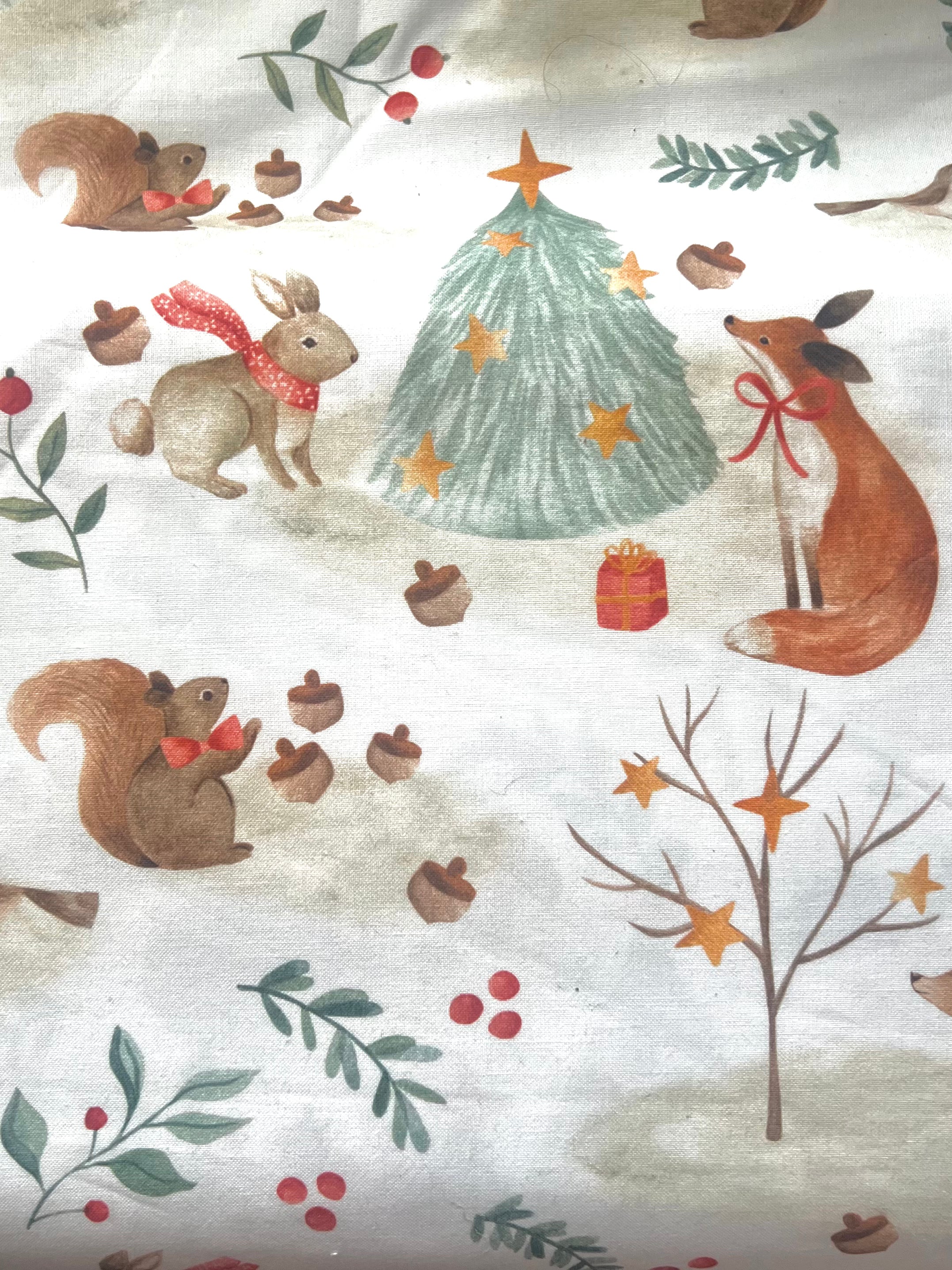 Baumwollstoff Winterlandschaft