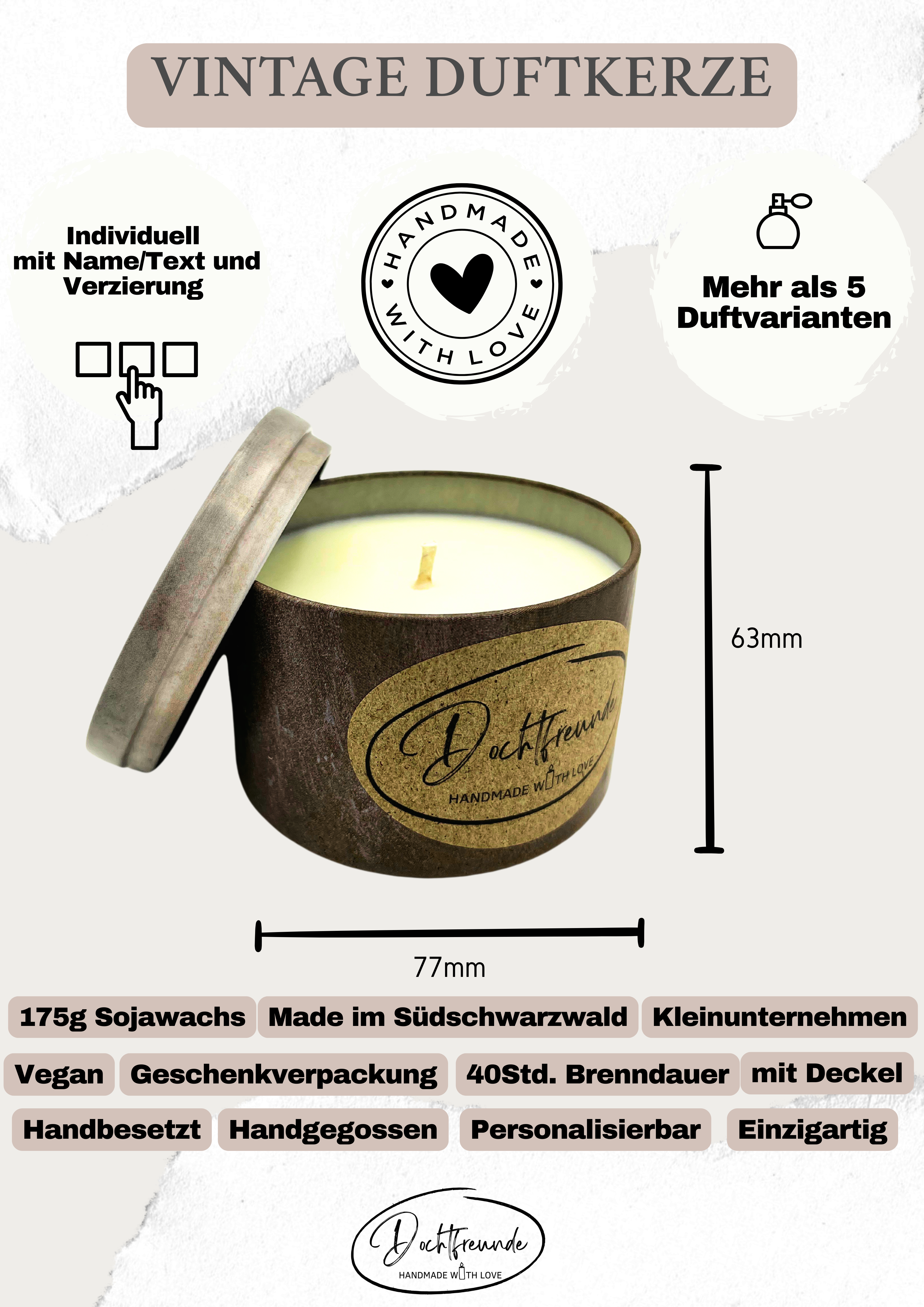 Duftkerze "Paket-Retter" | Das Dankeschön Geschenk für Nachbarn