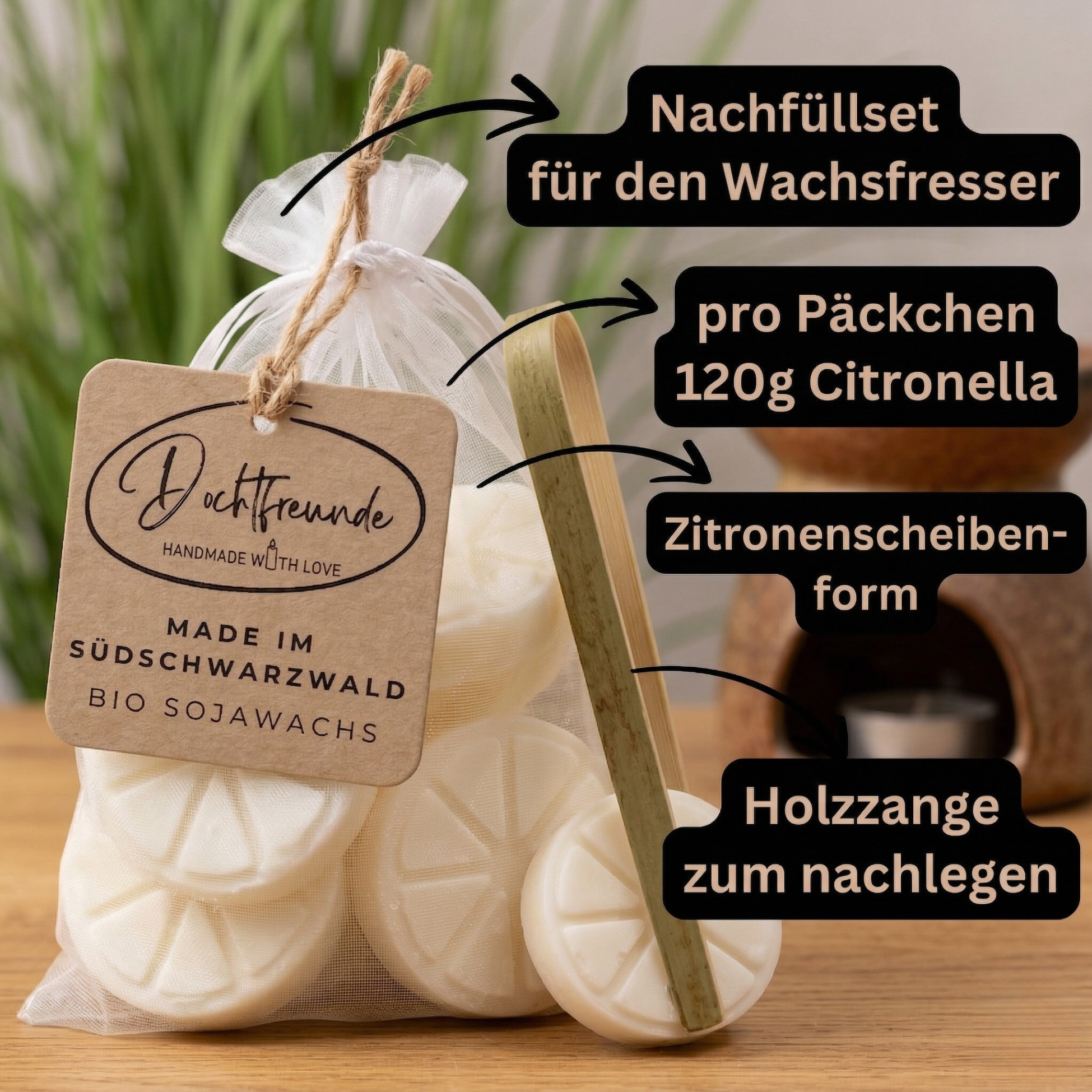 Nachfüllset für den DochtFreunde Wachsfresser (nur mit Dauerdocht)