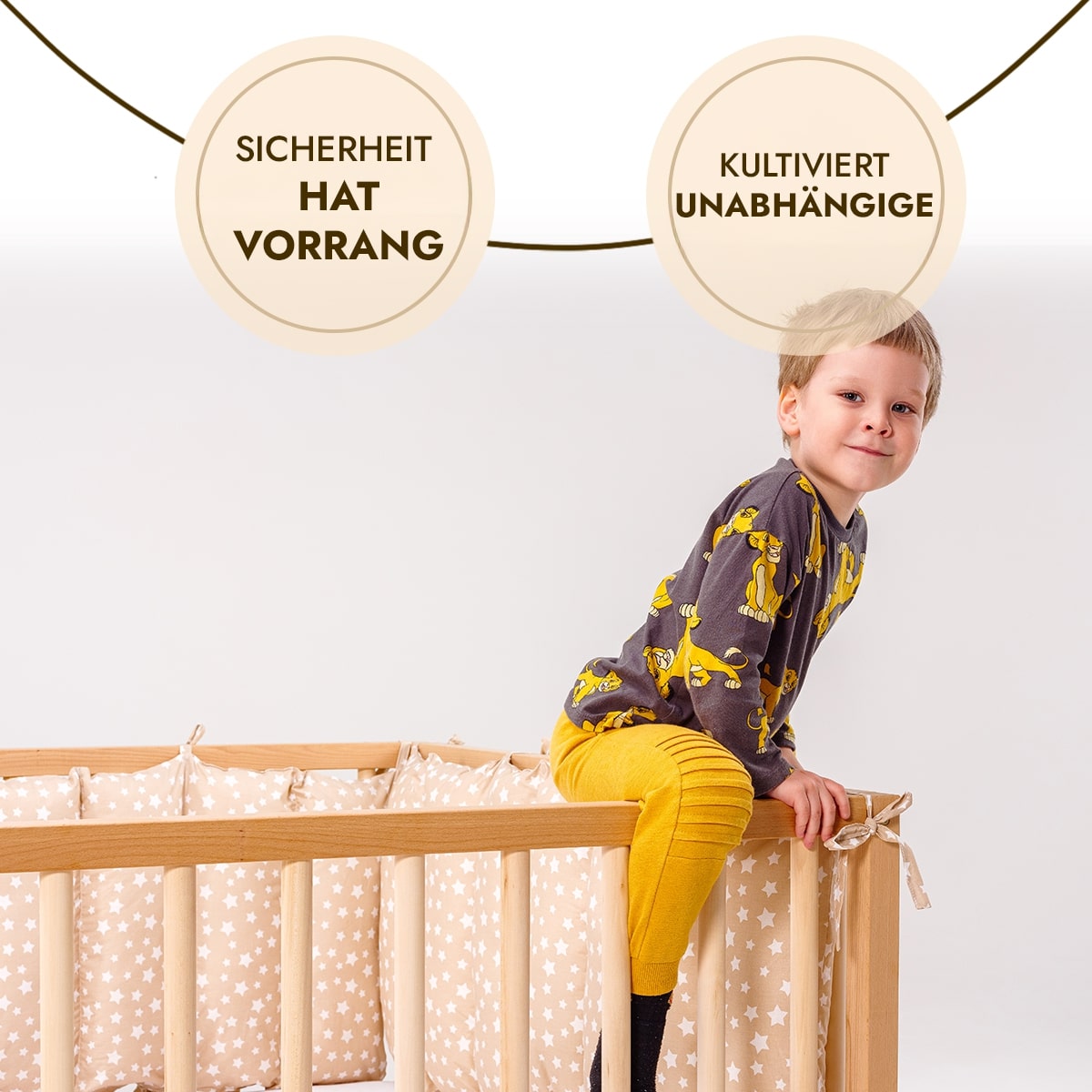 Montessori Bodenbett für Kinder und Kleinkinder ab 6 Monaten