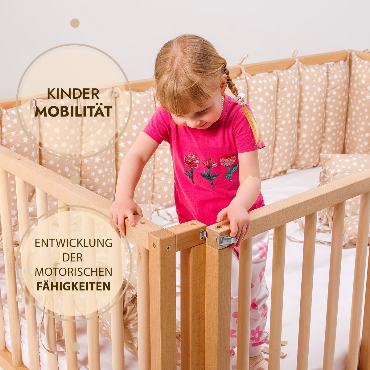 Montessori Bodenbett für Kinder und Kleinkinder ab 6 Monaten