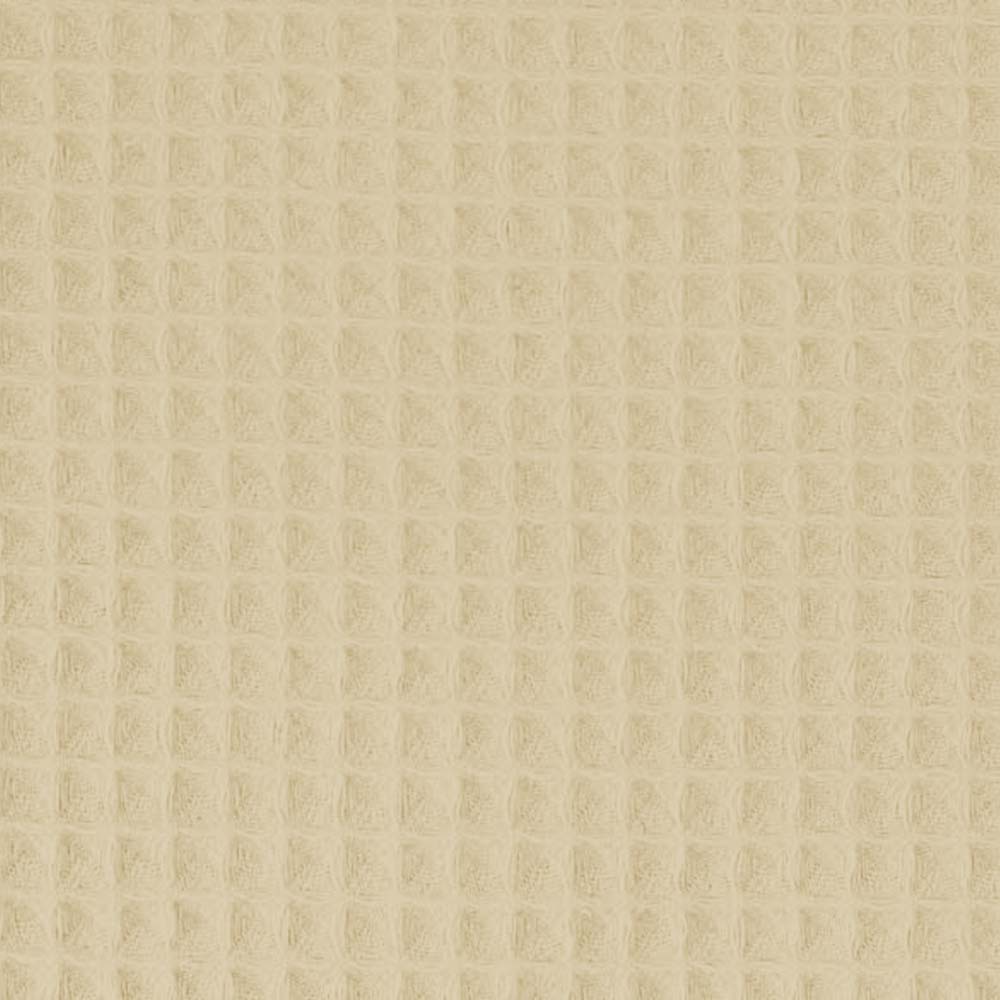 Waffelpiqué Stoff Uni Vanille