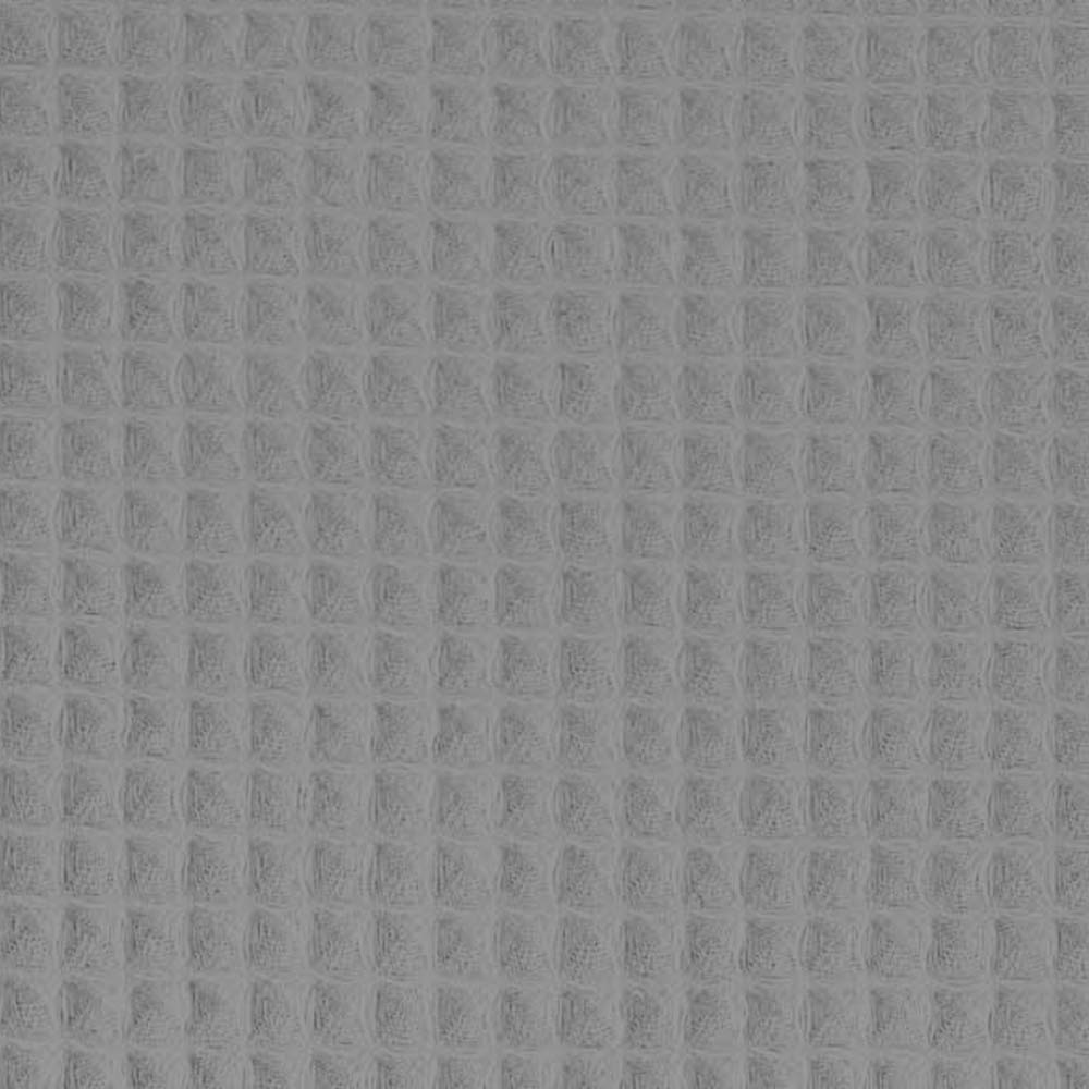 Waffelpiqué Stoff Uni Grau