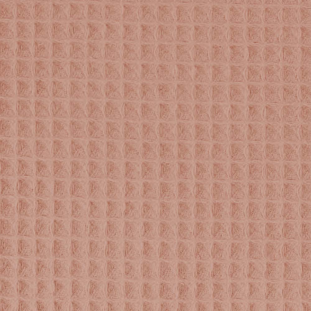 Waffelpiqué Stoff Uni Babyrosa Dunkel