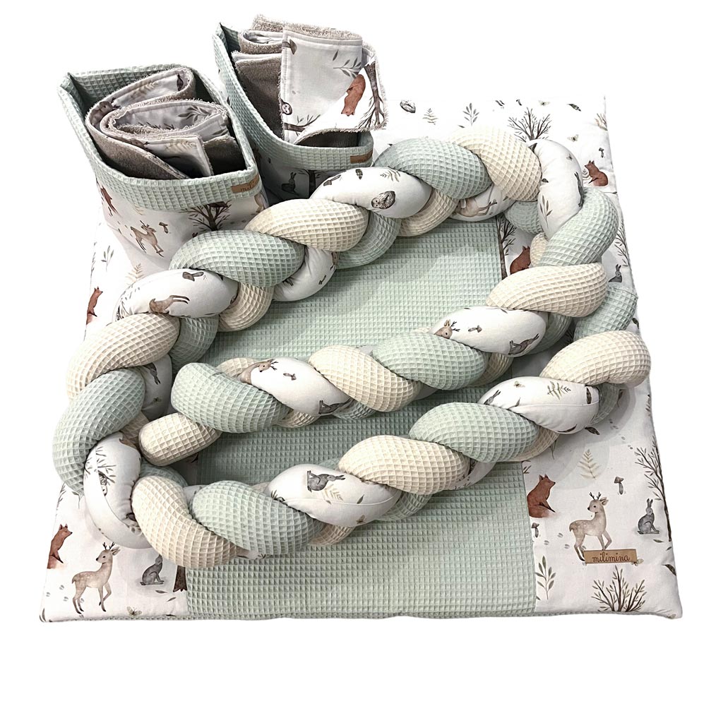 Wickelauflagen Set Boho Forest Mint 77x77